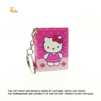 China Modern Design Cardboard Mini Hardcover Cat Writing Notebook A4 A5 A6 A7 Key Chain for sale