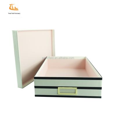 China Decorative Folding Promotion Cardboard Storage Box With Lid for sale