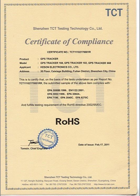 RoHS - Shenzhen Keson Electronic Co., Ltd