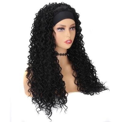 China Silky Straight Wave Curly Headband Wig For Female Burg for sale