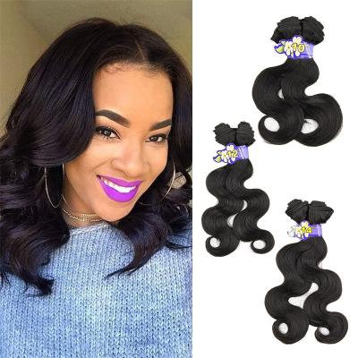 China Best Body Wave 2023 Silky Straight Bundles 10 12 14 Inch Synthetic Fiber 6pcs/Lot Short Hair Heat Resistant Extensions Party Cosplay Wigs for sale