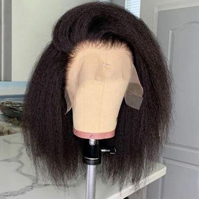 China Hd Transparent Yaki Straight Swiss Lace Front Wigs 40inch, Double Drawn Raw Virgin Remy Hair Wig, Yaki Straight Lace Front Hair Full Wigs for sale