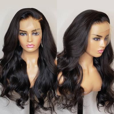 China Middle Pulled Double Wave Brazilian Body Wave Lace Front Human Hair Wig, 100% Virgin Hair Lace Wigs With Good Quality Seller for sale