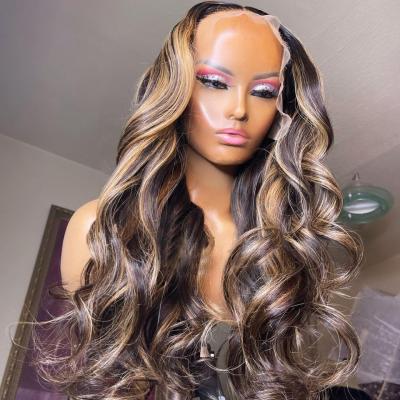 China Body Wave 130% Density Eurasian Invisible Skin Melting Lace Wig, Malaysian Curly Colorful Full Lace Wig, Glue Less Lace Wigs For Small Heads for sale