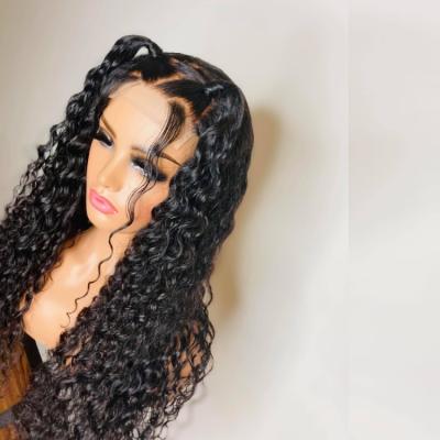 China Brazilian Lace Front Wig, Curly Wave Remy Virgin Hair Curly Wave Hair Lace Wig For Black Women, Pre Pluck Lace Wig With Baby Hair for sale