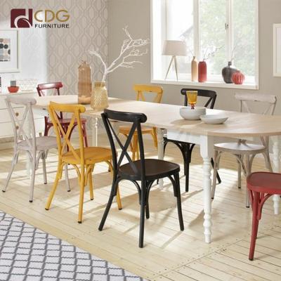 China Modern Design Luxury Metal Restaurant Chairs Dining Room Furniture Set Modern Dining Chair for sale