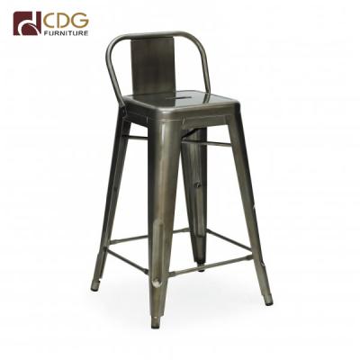 China Comfortable Modern Adjustable Commercial Furniture Metal High Back Bar Chair for sale