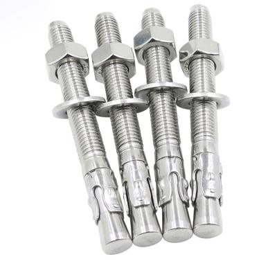 China Stainless steel m10 m16 m24 expansion wedge steel anchor bolt for sale