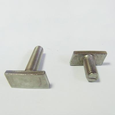 China A2-70 truck head bolt stainless steel flat head t-bolt m8 m10 t head bolts for sale