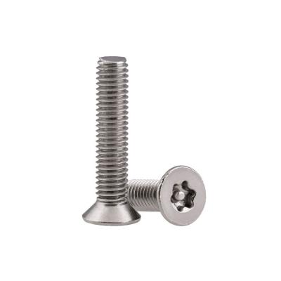 China Wholesale Flat Countersunk T25 Stainless Steel Screw Head Star Screw M6 Flat Countersunk Torx Screw for sale