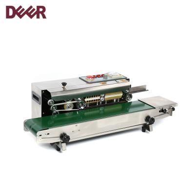 China CLOTHING Price Electromagnetic Induction Plastic Film Continuous Continuous Sealing Machines for sale