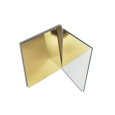 China Modern Aluminum Composite Panels 4mm Gold Mirror China Factory Price for sale