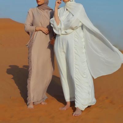 China muslim women dress abaya Anti-wrinkle crepe long sleeve chiffon long sleeve maxi dresses turkey muslim islamic women clothing for sale