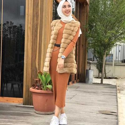 China 2022 High Quality Elastic Polyester Turtle Neck Muslim Sweater for sale