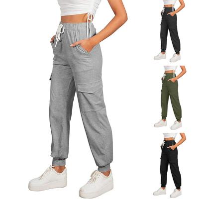 China QUICK DRY Custom Logo Cargo Pants Private Jogger For Woman for sale