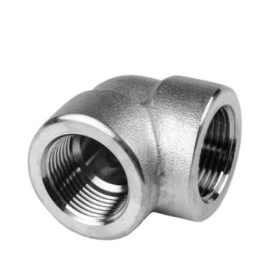 China 316L Stainless Steel 90 Degree Elbow A182 F316 / 316L ASME B16.11 for sale