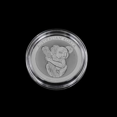 China Plastic 1 oz. silver eagles lunar koala coin container 40.6mm Silver Perth Mint Koala Coin case Proof Niue Koala Joey Coin slab Customized Shape for sale