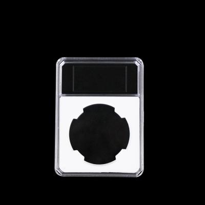 China transparent acrylic badge medal Graded coin Slab Collective Coin Holder plastic storage Display Coin case box 42-62mm Customized Shape for sale