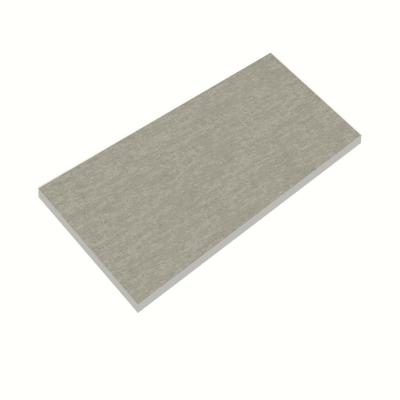 China Glazed Tiles 20mm Non-slip Light Grey Matt Vitrified Rough Porcelain Stone Floor Tiles for sale