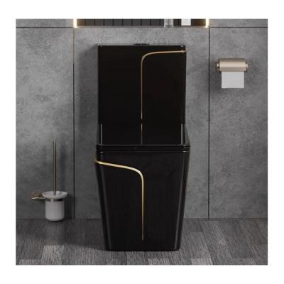 China Traditioneller Design-Stil Luxus schwarze Toilette Set mit Reinigung Umweltglaze zu verkaufen