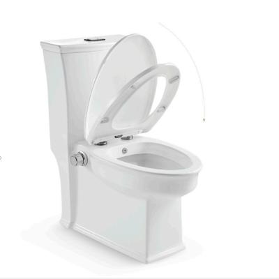 China Intelligente automatische Goldfarbe Keramik Toilette Einstück Struktur Badezimmerbedarf zu verkaufen