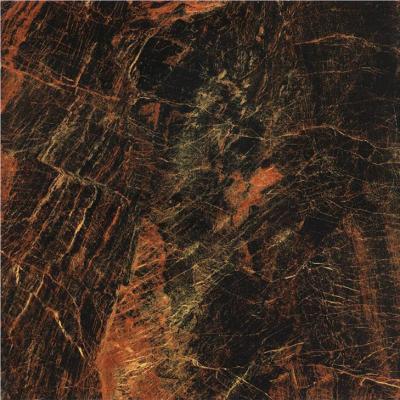 China 600x600mm Floor Specification Glossy Black and Red Porcelain Floor Tile for Modern Floor for sale