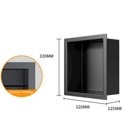 Китай Душевая ниша из нержавеющей стали в матовом черном для элегантного и функционального дизайна ванной комнаты продается