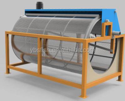 China Freshwater Aquaculture Indoor Fish Farm, SS 304 Rotary Drum Filter for Recirculating Aquaculture System 300m3/h for sale