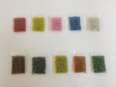 China Silver lined 4mm seed beads for sale