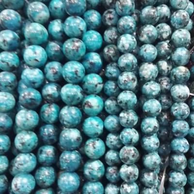 China blue spots  round beads for sale