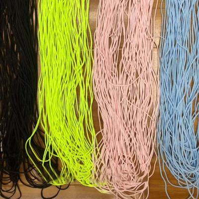 China For High Quality Colorful Loop Ear Mask Accessory Rope Elastic Band Hanging Rope Bands Kinds of Earloop Face Accessories for sale