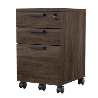 China MDF Painted Mobile Storage File Cabinet Wooden MDF Drawer Office Storage Filing Cabinet for sale