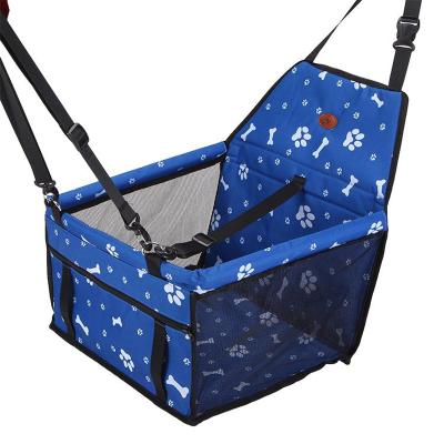 China Animal Model Cat Portable Breathable Bag with Stable Seat Belt Safety Travel Cage Dog Booster Seat for Travel Pet Carrier Car for sale