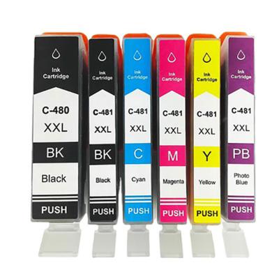 China 480XL 481XL COMPATIBLE Compatible Ink Cartridges For Canon PIXMA TR7540/TR8540/TS6140/TS8140 for sale