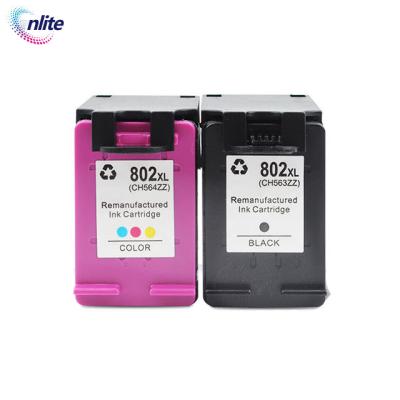 China Re-manufactured Premium Color Remanufactured Inkjet Cartridge 802 XL 802xl For 1000 Hp Deskjet Ink Advantage 2050 Printers for sale