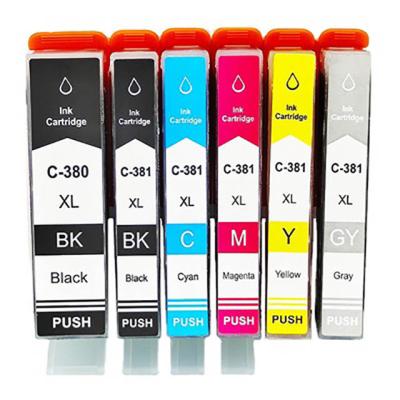 China COMPATIBLE compatible PGI 380XL CLI 381XL ink cartridge with PGI-380xl CLI-381xl chip for PIXUS TR7530/TR8530/TS6130/TS8130 printers for sale