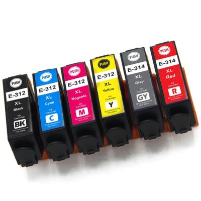 China COMPATIBLE ink cartridge 312 314 XL 312xl T312xl 314xl T314xl full with compatible ink for Epson Xp-8500 Xp-15000 printer for sale