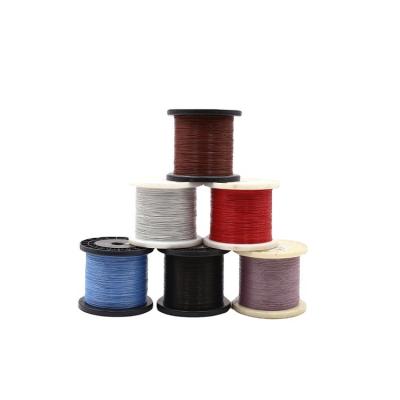 China AFR250 26AWG 0.14mm PTFE Wrap Heating Silver Plated Copper Wire 7/0.16mm for sale