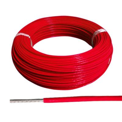 China AF200 28AWG 0.08mm Heating Silver Clad Copper 7 / 0.12mm Extrude FEP Wire for sale