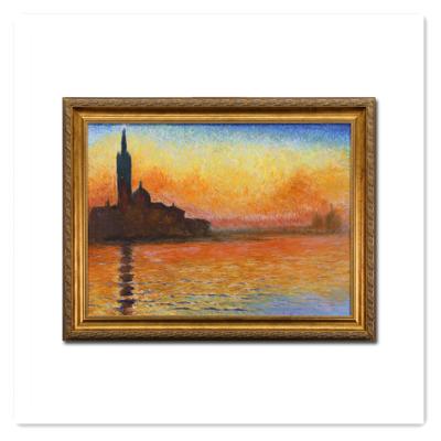 China Impressionist paintings for the living room wall San Giorgio Maggiore at dusk by Claude Oscar Monet for sale