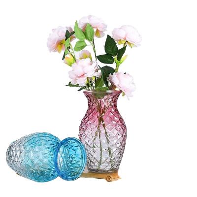 China Colorful glass drinkware vases for home decoration,gift vasessmoke glass vase for sale