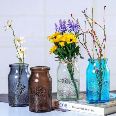 China European Minimalist Creative Modern Glass Vase Living Room Vase Style Hydroponic Vase Home Decoration for sale