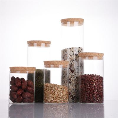 China Factory direct sale hot food stocked glass jars with lids sugar coffee tea storage canister for sale