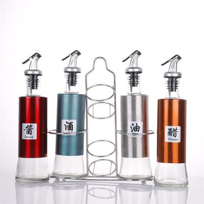 China Multifunctional Food Balm Bottle Empty Olive Glass Bottles 200ml 500ml And Vinegar Bottle for sale