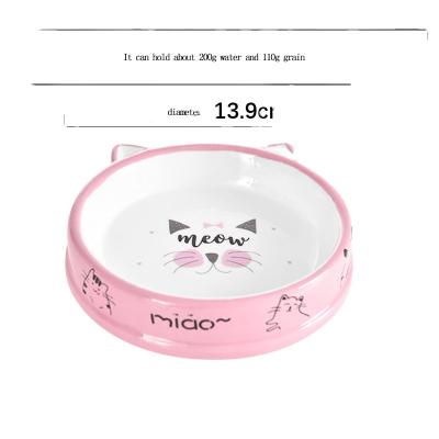 China Wholesale Viable Pet Food Water Bowl Health And Hygiene Dog Cat Feeder Ceramic Pet Bowl Convenient for sale