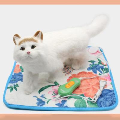 China Breathable Waterproof Dog Velvet Bed Heater Electric Heating Pad Pet Mat Cat Blanket With Rubbery Pet Heating Pad for sale