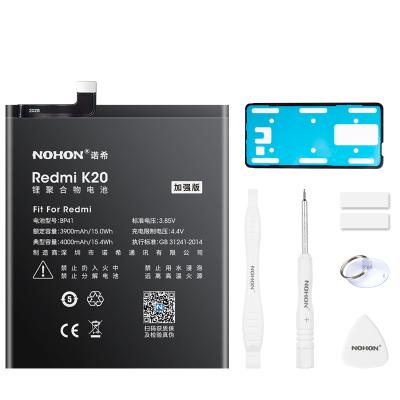 China Original NOHON BP40 BP41 Mobile Phone Replacement Phone Lithium Ion Battery For Xiaomi Redmi MI K20 PRO MI 9T Batteries 4000mAh for sale