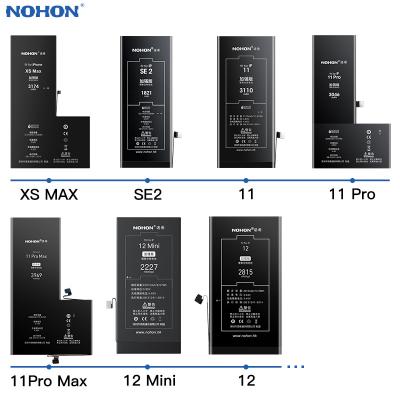 China NOHON Mobile Phone For iPhone 8 plus 7 X 6S 6 pro 12 Mini Battery Rechargeable Batteries NEW Xr 11 SE zero cycle with tools for sale