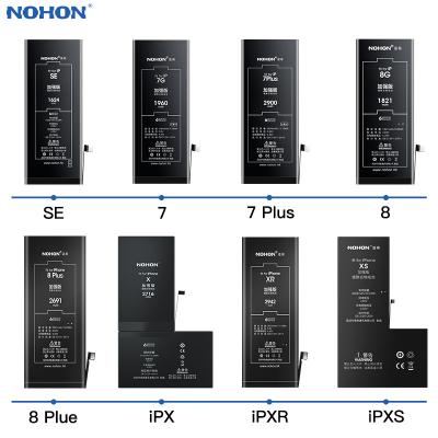 China NOHON Mobile Phone For iPhone 6 6S 7 8 plus X pro 12 battery Mini Rechargeable Batteries NEW 0 cycles SE Xr XS 11 with tools for sale