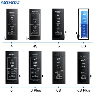 China Brand New NOHON 2022 Mobile Phone Battery For Apple Se 6 S 7 8 Plus X Xr Xs Max iPhone 11 12 Replacement Batteries For for sale